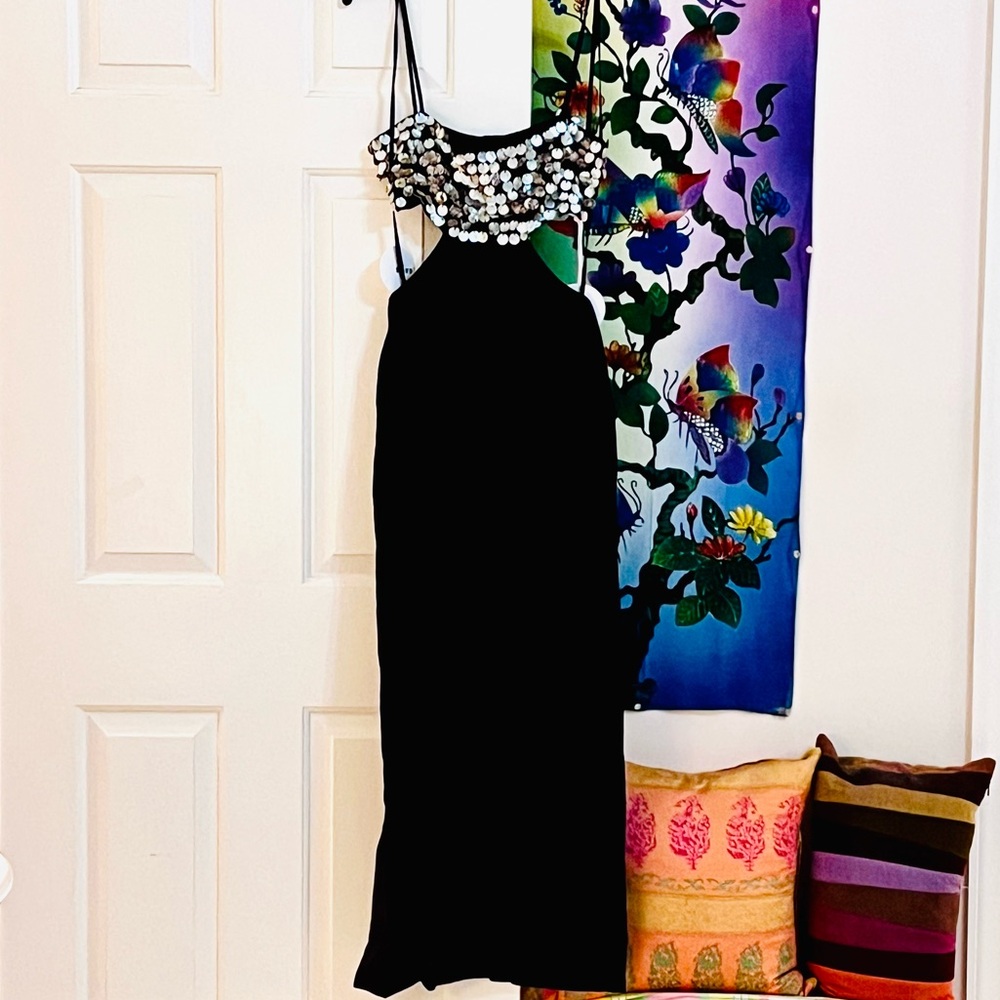 🌺🎉HP🎉🌺 NWT Staud Jada Mother-of-Pearl Embellished Maxi Dress - Picture 13 of 16